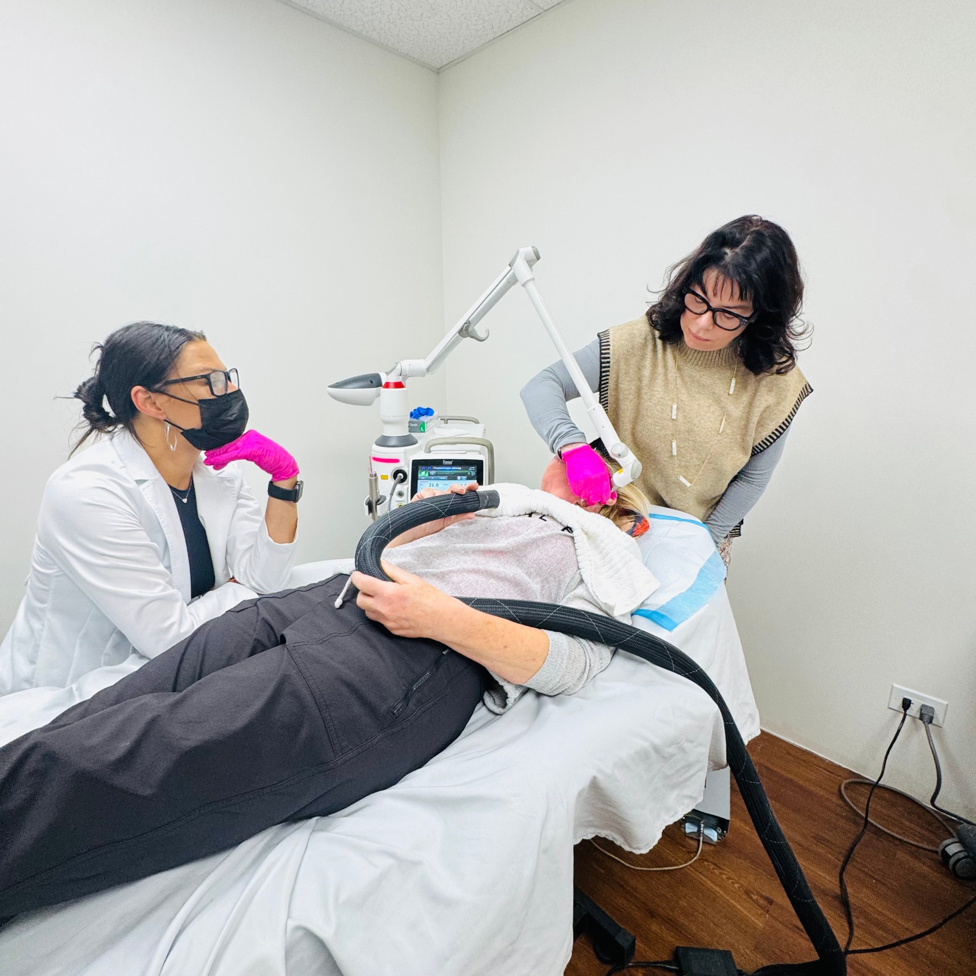 Modern aesthetics treatment room
