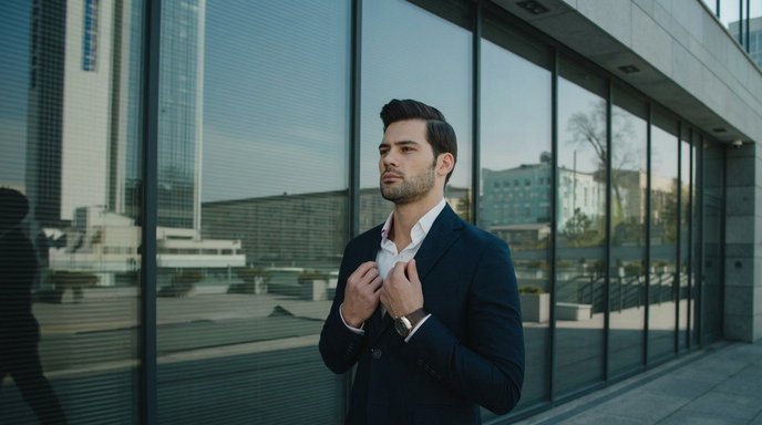 Man feeling confident and energetic
