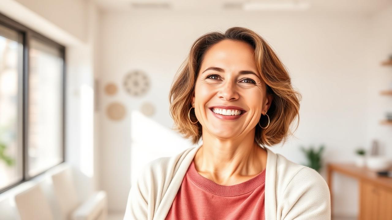 Woman feeling vibrant and confident